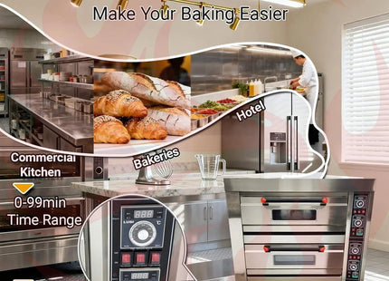 Heavy-Duty Commercial Triple Deck 220V 19.8KW Electric Pizza Oven (SAK56751) - Phoenix Fire Art Store