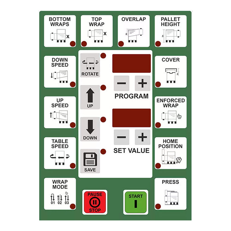 Heavy Duty Commercial Pallet Carousel Shrink Wrapping Skid Turntable Machine (SAK62410)
