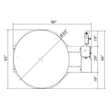 Heavy Duty Commercial Pallet Carousel Shrink Wrapping Skid Turntable Machine (SAK62410)