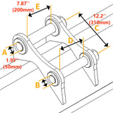 Heavy-Duty Hammer Hydraulic Excavator Concrete Pulverizer Processor, 18" (97351764)