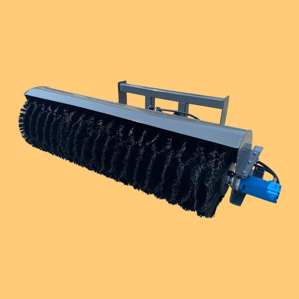Heavy-Duty Hydraulic Skid Steer Broom Sweeper Loader Attachment, 72" (SAK57418)