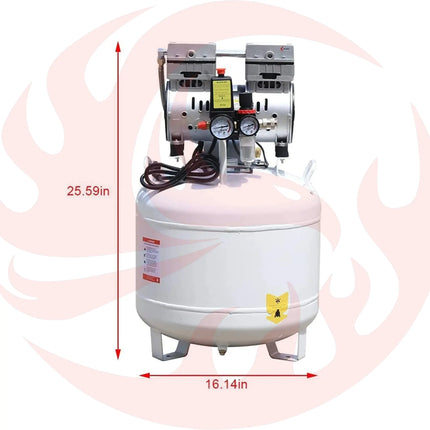 Heavy-Duty Oil-Free Portable Air Compressor, 10 GAL (SAK58378) - Phoenix Fire Art Store