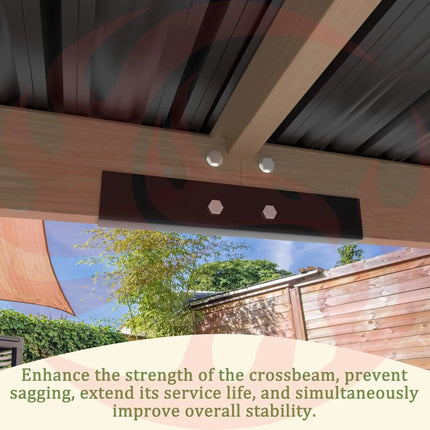 Alora Heavy-Duty Premium Wooden Grill Gazebo With Sloped Metal Roof (SAK61583) SAKSBY WHOLESALE