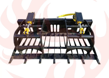 Heavy-Duty Rock Grapple Skidsteer Attachment With Universal Quick Attach, 78-Inch (SAK16483) - Phoenix Fire Art Store
