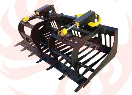 Heavy-Duty Rock Grapple Skidsteer Attachment With Universal Quick Attach, 78-Inch (SAK16483) - Phoenix Fire Art Store