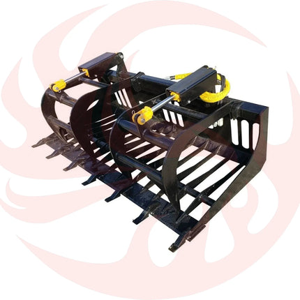 Heavy-Duty Rock Grapple Skidsteer Attachment With Universal Quick Attach, 78-Inch (SAK16483) - Phoenix Fire Art Store