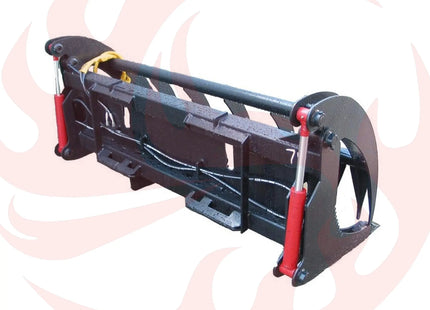 Heavy-Duty 74-Inch Root Rake Grapple Skid Steer Attachment With Teeth (SAK98230) SAKSBY WHOLESALE