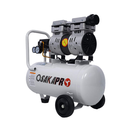 Heavy Duty 1.5/2.5HP Silent Oil-Free Portable Air Compressor With Wheels And Auto Drain (SAK53462)