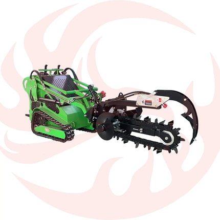 Heavy-Duty Skid Steer Trencher Attachment With With Adjustable Depth Control And Universal Mount Plate (SAK20451) - Phoenix Fire Art Store