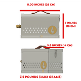 The Hekla: 304 Stainless Steel LavaBox with Dual-Burner (Pre-Order Only!) - Phoenix Fire Art Store