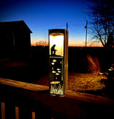 Ice Fishing Pillar Luminary w/ Solar Cap