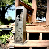 Ice Fishing Pillar Luminary w/ Solar Cap