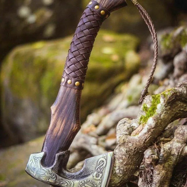 1095 Steel Hand Engraved Axe