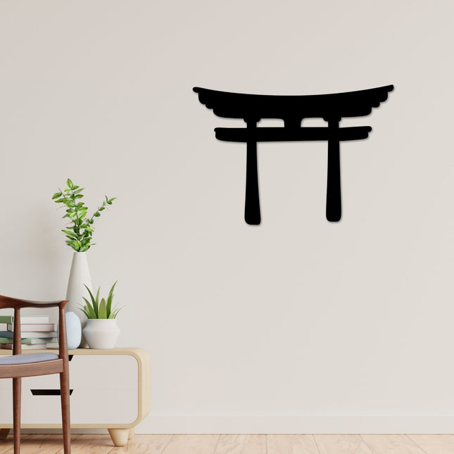 Torii Gate Metal Wall Art - Japanese Zen Decor | Made In USA