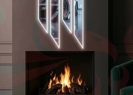Acrylic UV‑Printed LED Car Wall Art with Dimmer Peony Atelier