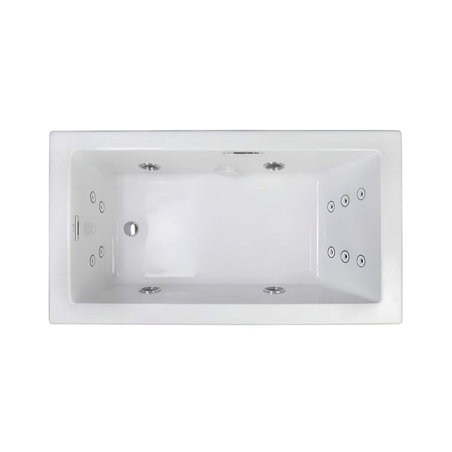 Jacuzzi Elara 72" Rectangle Whirlpool Bathtub With Left Drain [JELA7236WLR2HX] (SAK61507)