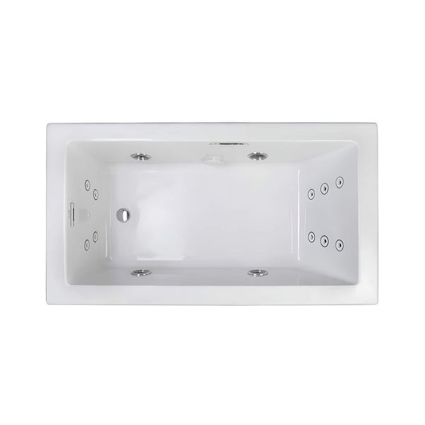Jacuzzi Elara 72" Rectangle Whirlpool Bathtub With Left Drain [JELA7236WLR2HX] (SAK61507)