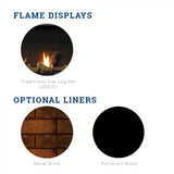 Kingsman Solara II ZCV 36" Zero Clearance Clean View Direct Vent Fireplace [ZCV3622] (SAK85793)