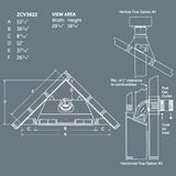 Kingsman Solara II ZCV 36" Zero Clearance Clean View Direct Vent Fireplace [ZCV3622] (SAK85793)