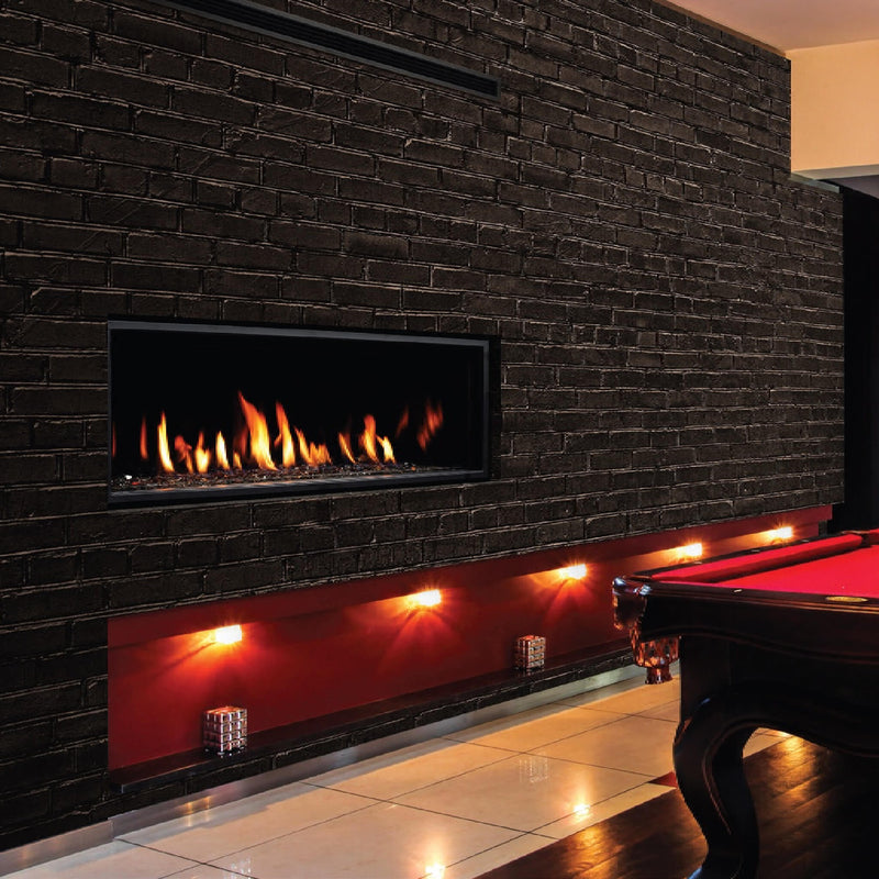 Kingsman ZCVRB 47" Linear Zero Clearance Tempered Glass Direct Vent Fireplace (SAK23415)