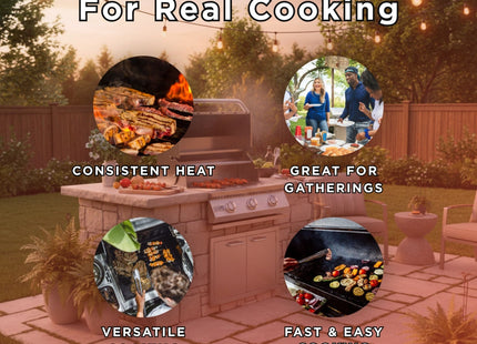KoKoMo Grills 26" Premium 36K BTU LP/NG 3 Burner Built-In Stainless Steel Gas Grill (SAK82173) SAKSBY WHOLESALE
