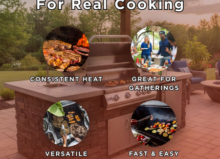 KoKoMo Grills 32" Heavy Duty 60K BTU LP/NG 4 Burner Built-In Stainless Steel Gas Grill (SAK25317) SAKSBY WHOLESALE