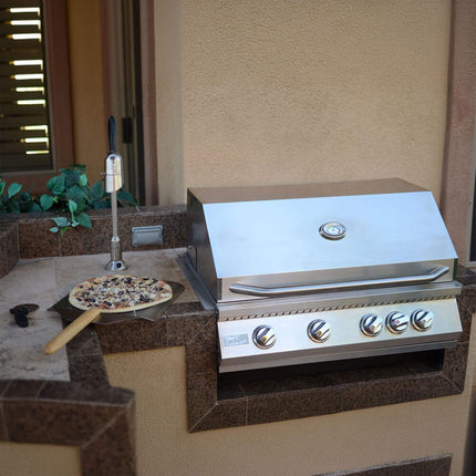 KoKoMo Grills 32" Heavy Duty 60K BTU LP/NG 4 Burner Built-In Stainless Steel Gas Grill (SAK25317) SAKSBY WHOLESALE