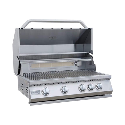 KoKoMo Grills Baja 9FT BBQ Island With LEDs, Built-In BBQ And Refrigerator [Made-To-Order] (SAK85739) SAKSBY WHOLESALE
