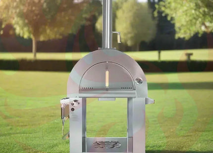 KoKoMo Grills Premium 32" Stainless Steel Dual Fuel Gas Or Wood Fired Pizza Oven (SAK14753) - Phoenix Fire Art Store