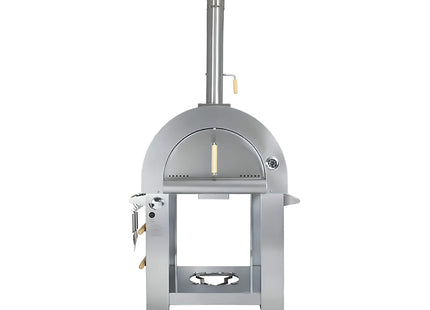 KoKoMo Grills Premium 32" Stainless Steel Dual Fuel Gas Or Wood Fired Pizza Oven (SAK14753) SAKSBY WHOLESALE
