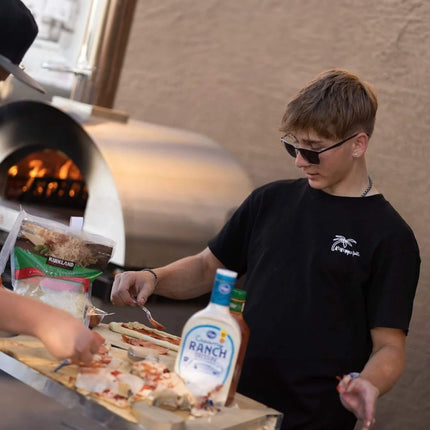 KoKoMo Grills Premium 32 Inch Stainless Steel Wood Fired Pizza Oven - KO-PIZZAOVEN (SAK92618) SAKSBY WHOLESALE