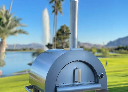 KoKoMo Grills Premium 32 Inch Stainless Steel Wood Fired Pizza Oven - KO-PIZZAOVEN (SAK92618) SAKSBY WHOLESALE