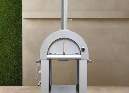 KoKoMo Grills Premium 32 Inch Stainless Steel Wood Fired Pizza Oven - KO-PIZZAOVEN (SAK92618) SAKSBY WHOLESALE