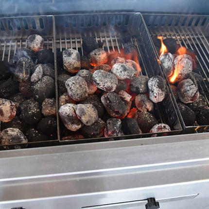 KoKoMo Grills Premium Built-In Charcoal Grill With 304 Stainless Steel And Adjustable Heat Tray, 32" (SAK32504) SAKSBY WHOLESALE