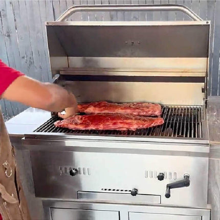 KoKoMo Grills Premium Built-In Charcoal Grill With 304 Stainless Steel And Adjustable Heat Tray, 32" (SAK32504) SAKSBY WHOLESALE