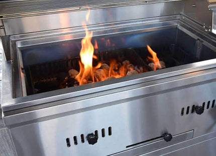 KoKoMo Grills Premium Built-In Charcoal Grill With 304 Stainless Steel And Adjustable Heat Tray, 32" (SAK32504) SAKSBY WHOLESALE