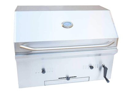 KoKoMo Grills Premium Built-In Charcoal Grill With 304 Stainless Steel And Adjustable Heat Tray, 32" (SAK32504) SAKSBY WHOLESALE