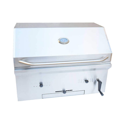 KoKoMo Grills Premium Built-In Charcoal Grill With 304 Stainless Steel And Adjustable Heat Tray, 32" (SAK32504) SAKSBY WHOLESALE