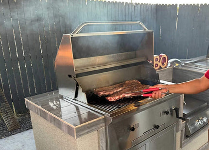 KoKoMo Grills Premium Built-In Charcoal Grill With 304 Stainless Steel And Adjustable Heat Tray, 32" (SAK32504) SAKSBY WHOLESALE