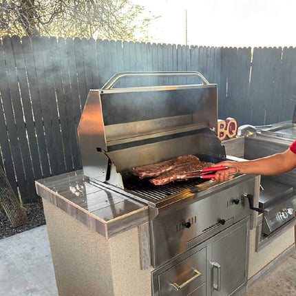 KoKoMo Grills Premium Built-In Charcoal Grill With 304 Stainless Steel And Adjustable Heat Tray, 32" (SAK32504) SAKSBY WHOLESALE