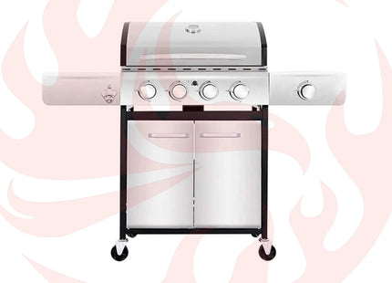 Large Outdoor 42K BTU BBQ Stainless Steel Propane Gas Grill With 4 Burners (SAK61283) - Phoenix Fire Art Store