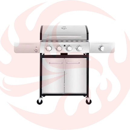 Large Outdoor 42K BTU BBQ Stainless Steel Propane Gas Grill With 4 Burners (SAK61283) - Phoenix Fire Art Store