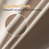 [10X13FT] Large Outdoor Patio Pergola With Canopy & Retractable Sun Shades, Beige (SAK51842)