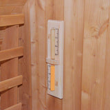 Thermora Large Premium American White Oak Outdoor Wooden Barrel Sauna With 4.5KW Sauna Heater (SAK45968)