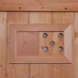 Thermora Large Premium American White Oak Outdoor Wooden Barrel Sauna With 4.5KW Sauna Heater (SAK45968)