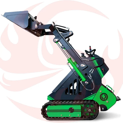 72V 16.4kWh Curiosity Mini Track Loader Skid Steer - Phoenix Fire Art Store