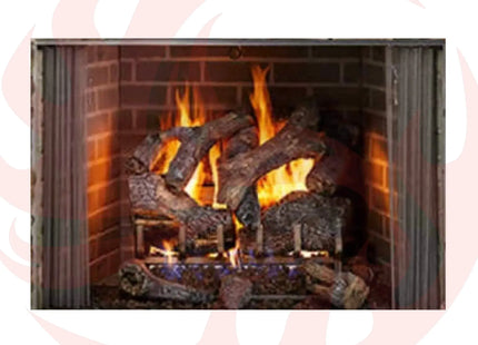 Majestic Cottagewood 42" Gray Refractory Outdoor Wood-Burning Fireplace [ODCTGWD-42/H] (SAK13958) - Phoenix Fire Art Store