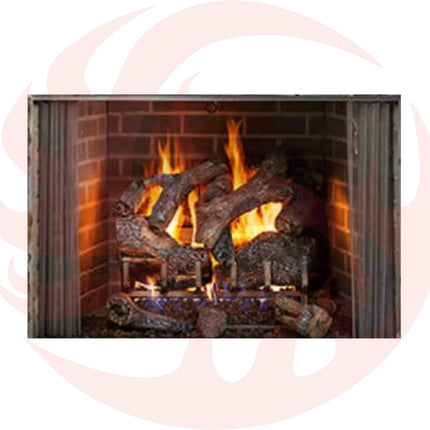 Majestic Cottagewood 42" Gray Refractory Outdoor Wood-Burning Fireplace [ODCTGWD-42/H] (SAK13958) - Phoenix Fire Art Store