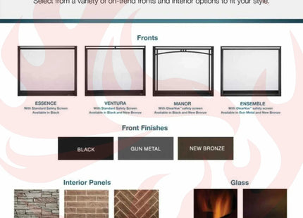 Majestic Meridian 36" Direct Vent Fireplace [MER36N/L] (SAK36135) - Phoenix Fire Art Store