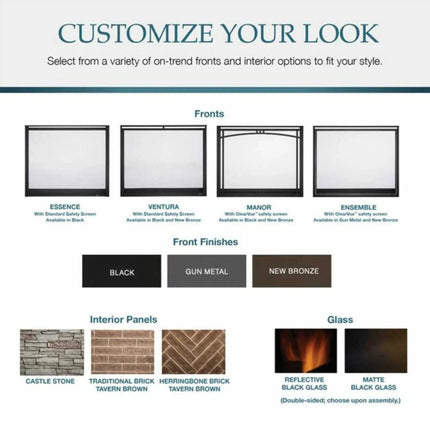 Majestic Meridian 36" Direct Vent Fireplace [MER36N/L] (SAK36135) - Phoenix Fire Art Store